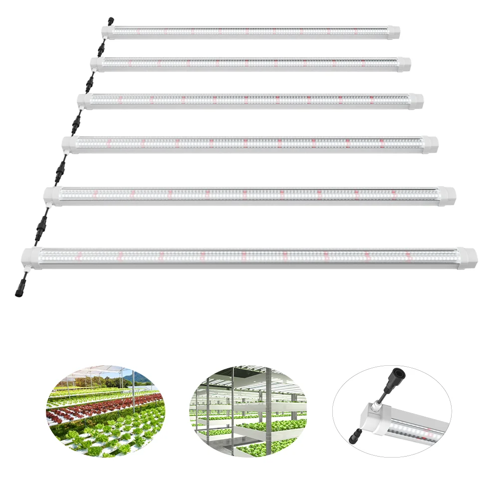 T8 ce fcc rohs smart hydroponic hudroponic Indoor Plants Vertical Farming mushroom Growing Waterproof LED Plant grow lamp Tube