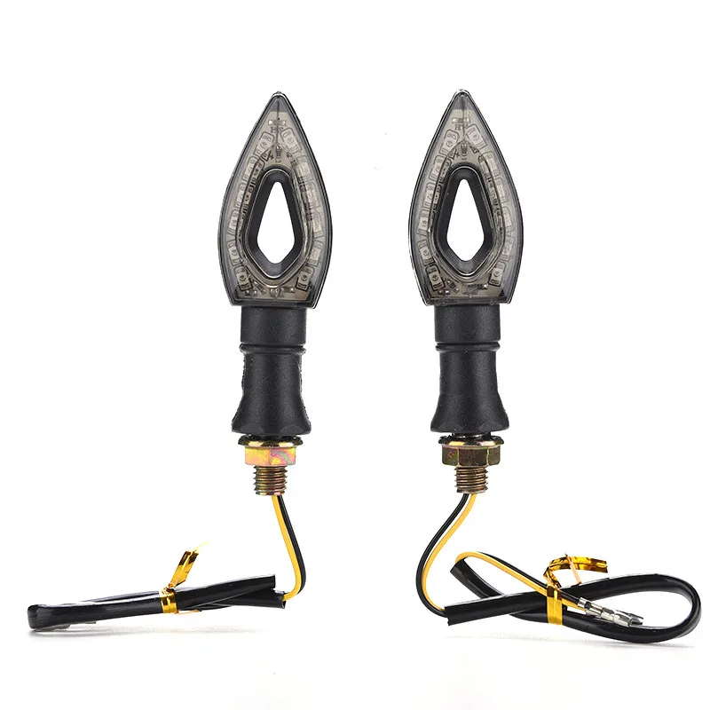 Высококачественные Поворотные лампы для мотоциклов, черные поворотные светодиодные лампы из АБС-пластика для мотоциклов