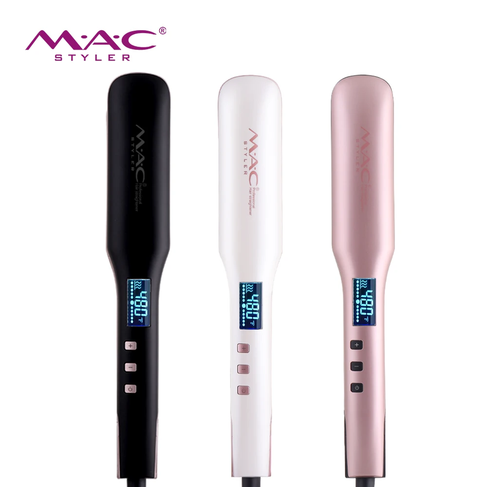 Wholesale Profesional Lcd Display Hair Flat Iron Plancha De Cabello Profesional Custom Titanium Hair Straightener