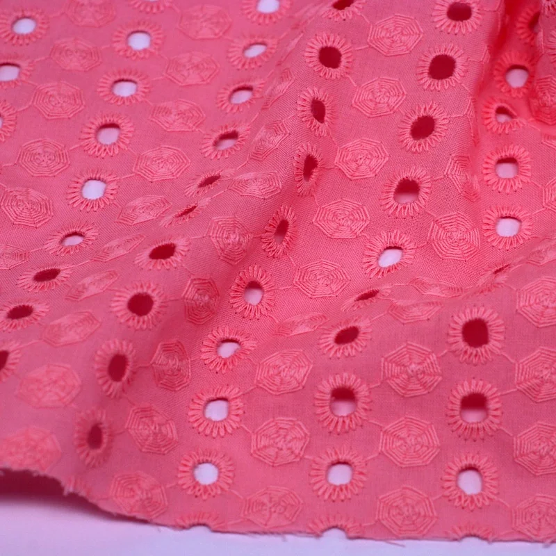 
2020 Cotton punched embroidery eyelet embroidery New arrival product 