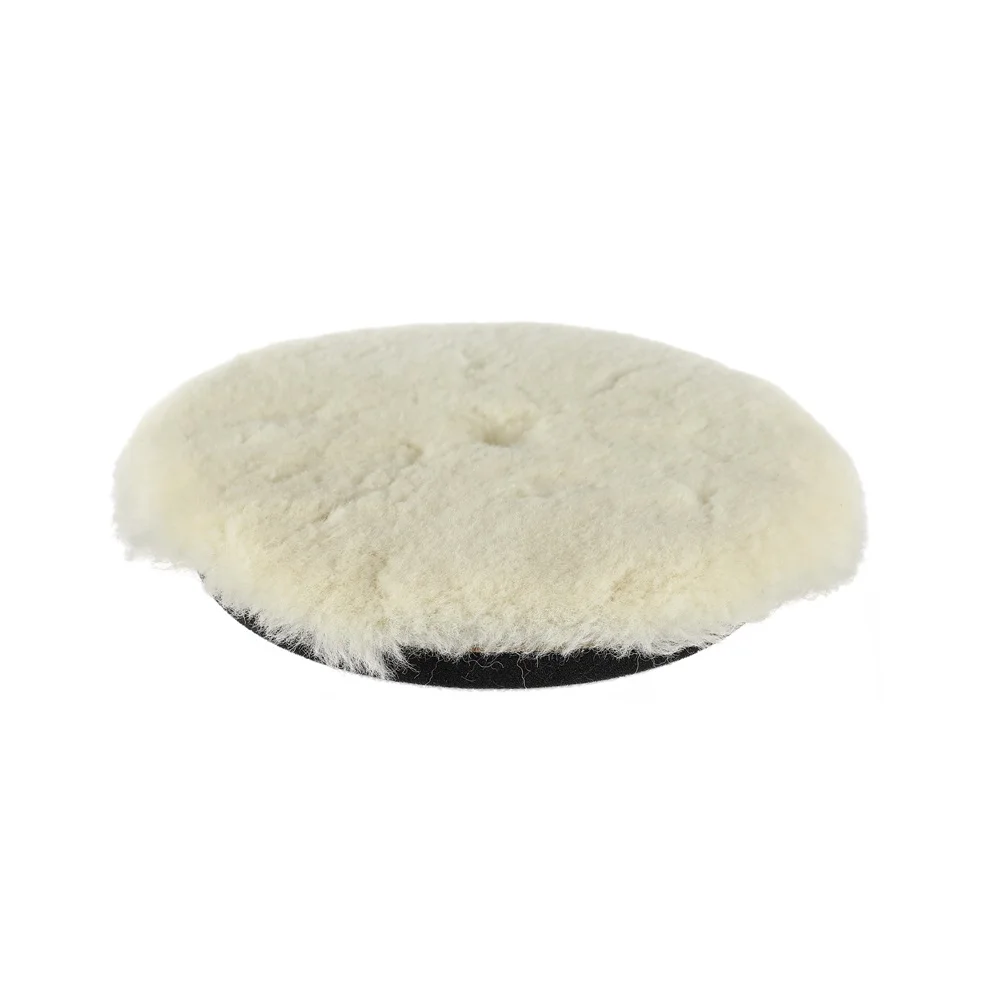 best quality lamb wool and sponge buffing pad car detailing 6 inch wool polishing pad