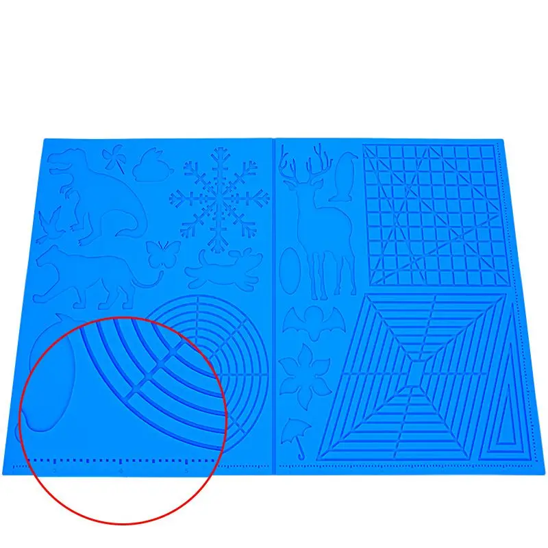 3D Pen Drawing Design Tools Kit with Basic Template and 2 Silicone Finger protector 3D Printing Pen Silicone Mat