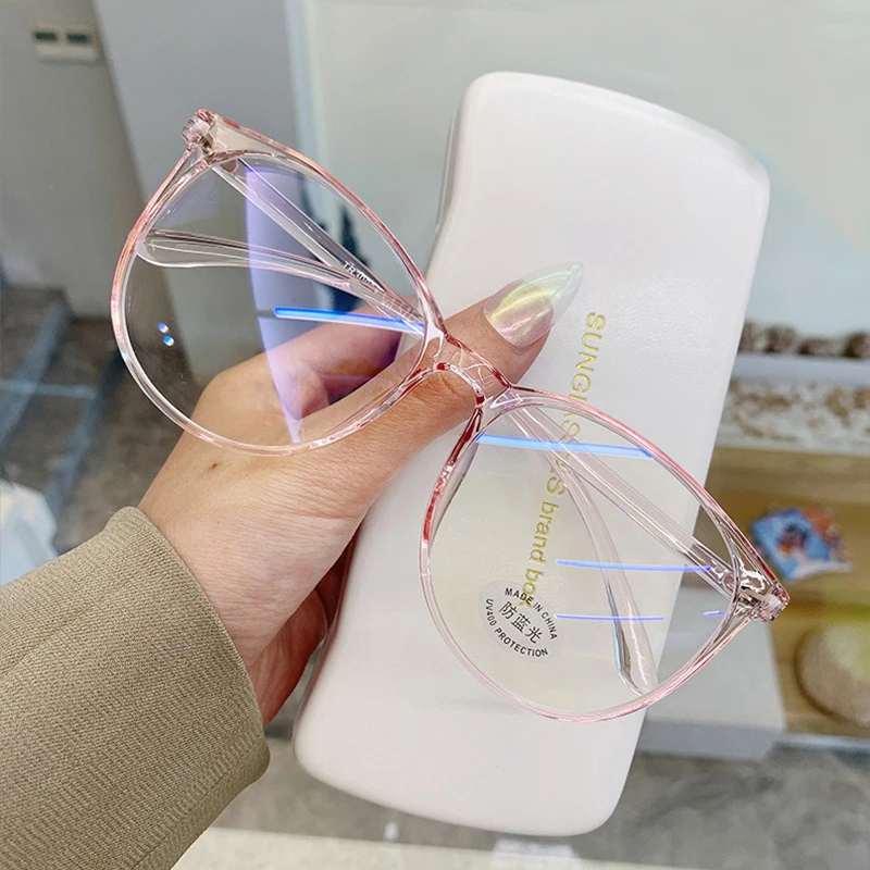 Vintage Transparent Square Glasses Woman Man Anti Blue Light Computer Eyewear Clear Lens Retro Eyeglasses Unisex