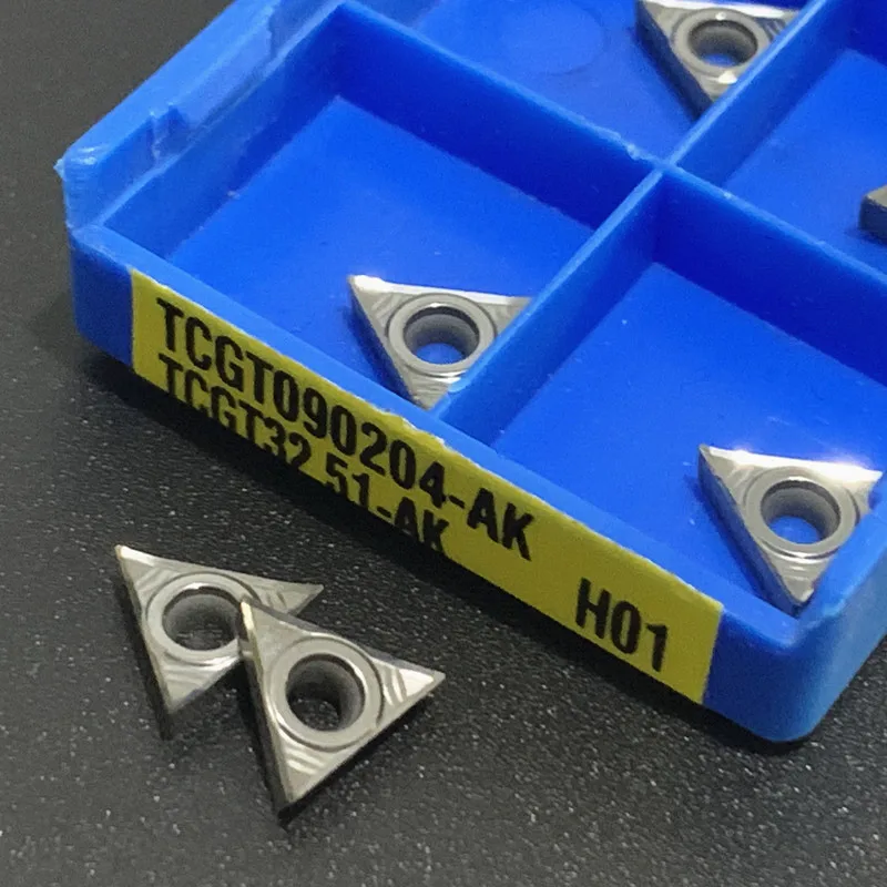 TCGT090202/04-AK H01 Carbide Inserts Lathe Cutter Turning Tool CNC Machine Cutting Tools Tungsten Carb TCGT 090202/090204