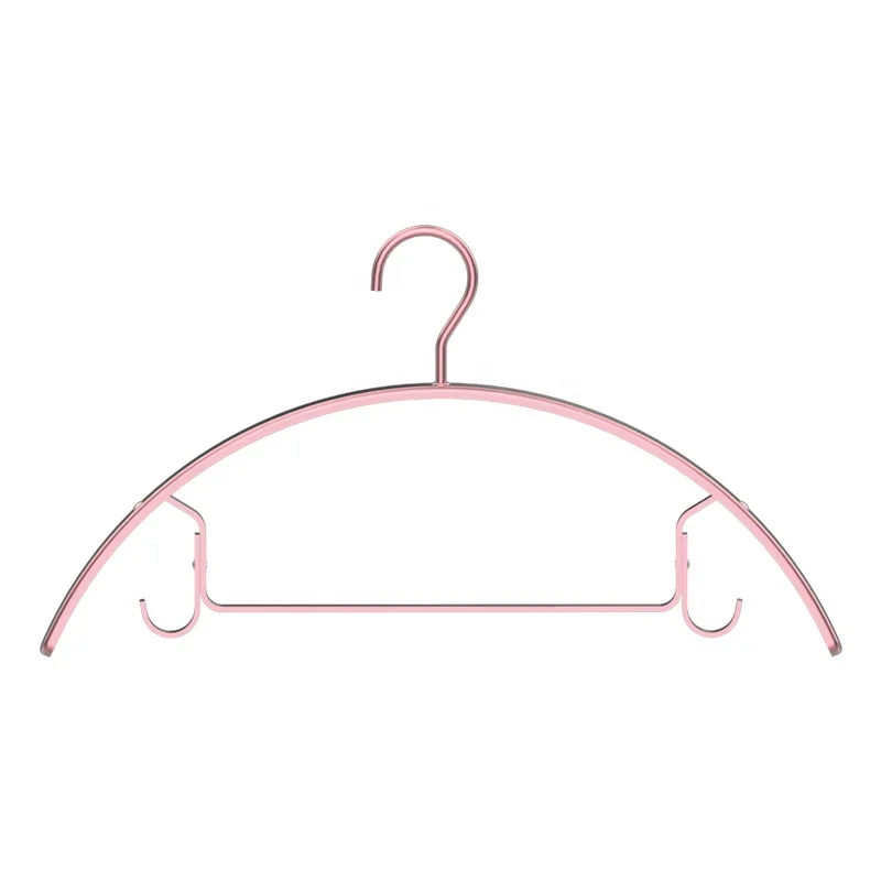 Custom High Quality Rose Gold Aluminium Alloy Metal Hooks Hangers For Clothes