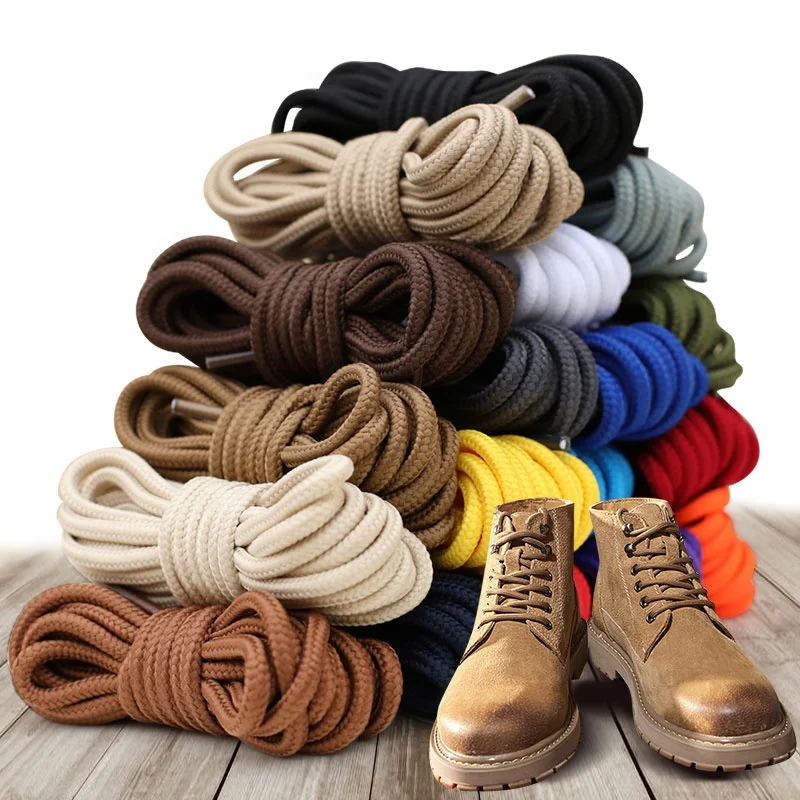 Custom Cotton Material Martin Boots Shoe Laces Multicolor Printed Elastic Shoelaces Flat 8mm