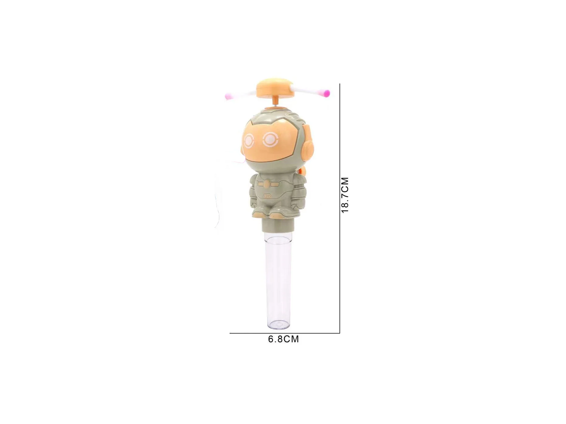 2024 new Promotional Gift Candy Toys for Kids Cheap Toys with Candy Robot Mini flash Fan Custom wholesale Handheld