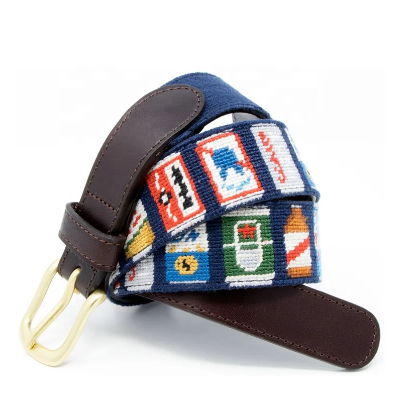 2022 Beer Cans Needlepoint Belt China