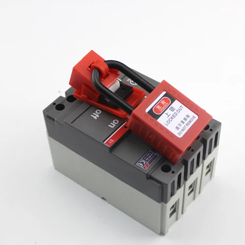 Safety loto MCB lock out universal breaker lock for breaker lockouts