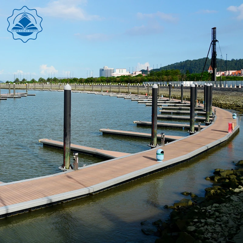 shore ramp flottant pantoon Design floating pontoon dock as floating bridge luxury pontoon boat aluminum floats
