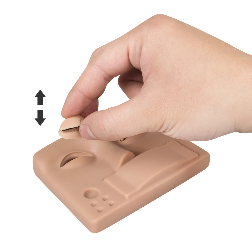 Custom Logo Advance Lash Extension Training Practice Mannequin Silicone Eyelash Extension Training Mannequin Head