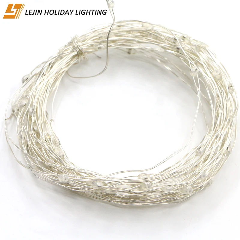 Battery powered 10M 100leds rgb 11 functions changable color copper wire led fairy string light