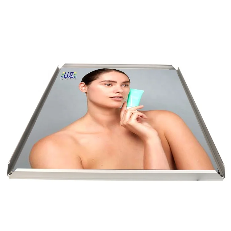 Super slim LED movie poster backlit frame LED light box sign picture frame slim snap frame menu LED light box