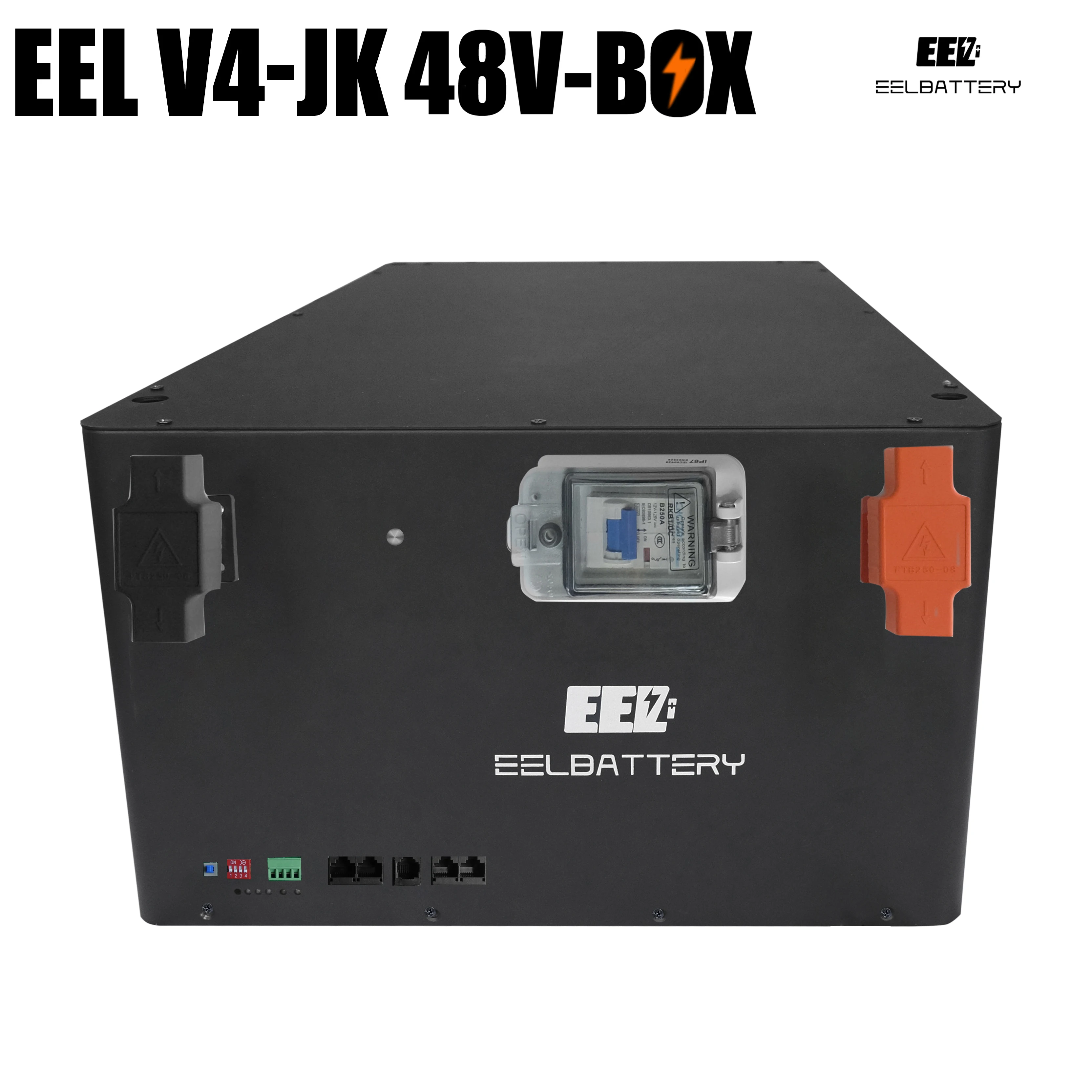 EEL 48v DIY 2A active balance JK Battery kit with breaker Storage Battery bms BT 150A 200A for 16S 280/302Ah LiFePO4 battery kit