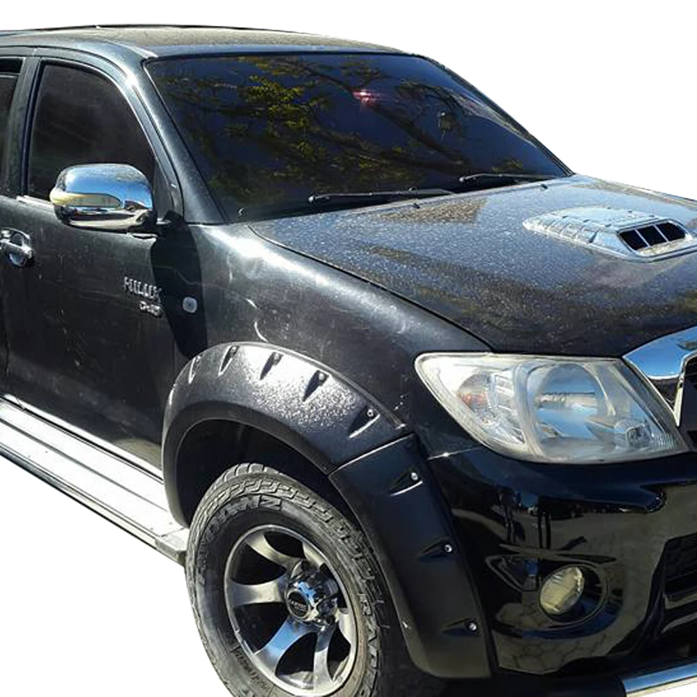 Аксессуары HILUX VIGO 2010 2012 кранцы свода стопы расклешенная текстура черный 4x4 пикап автомобильные для Toyota HIlux 2005-2010