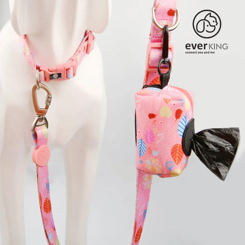 China factory Outdoor Dog leash with poop bag disprnser set with high quality wholesales