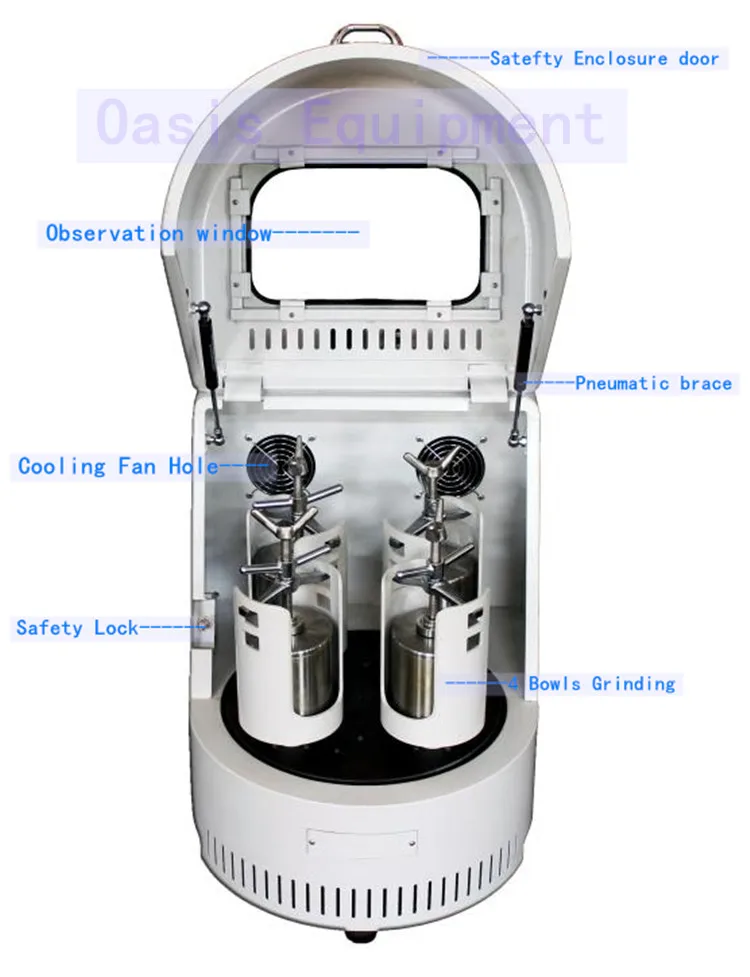 Planetary Ball Mill for Ore/Soil/Mental High Speed Grinding Mill for Laboratory Small Ball Mill