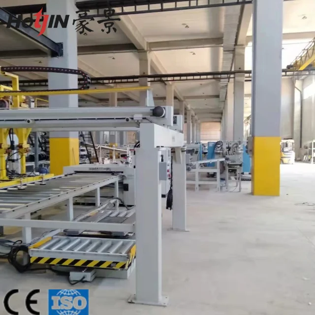 Automatic SPC flooringboard double end tenoner machine