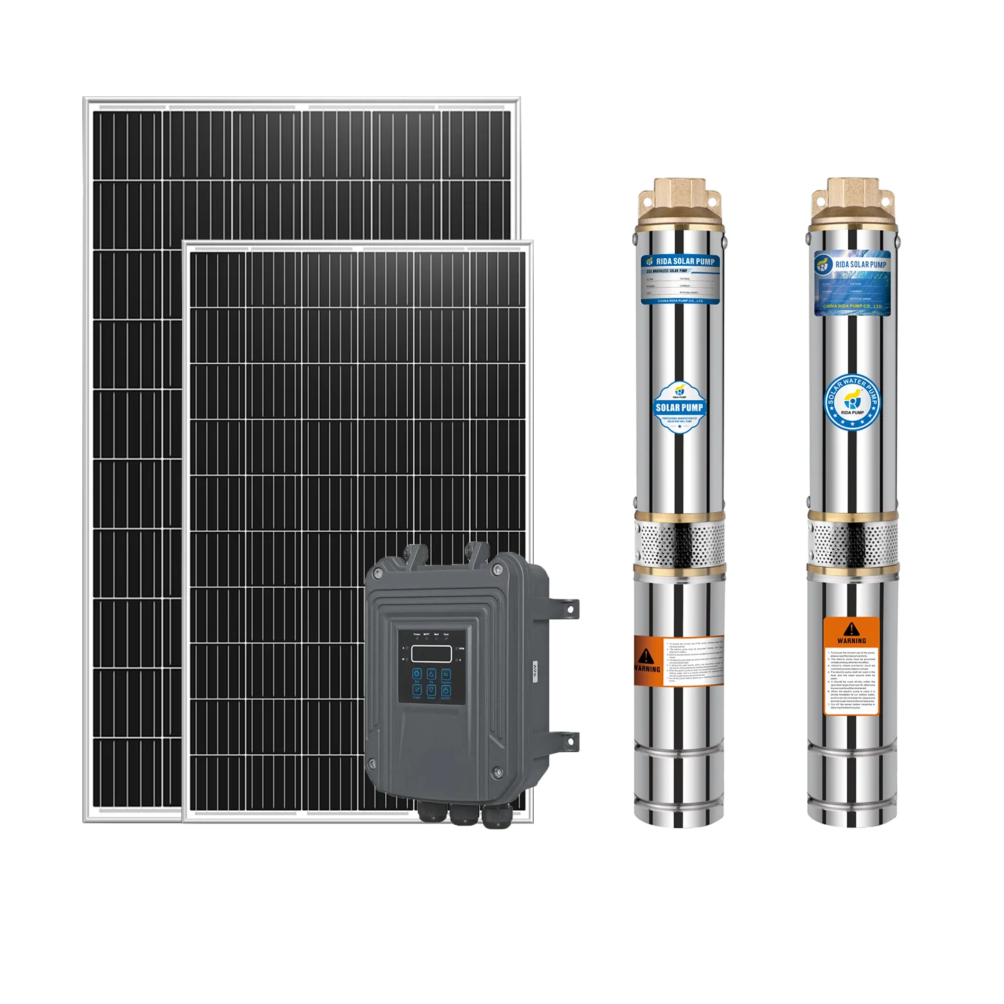 RIDA Solar Borehole Pump System 200M Head Solar Water Deep Well Pump For Agriculture Price List