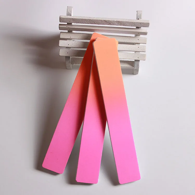 China supplier nail care tools eva gradient color 2 side nail buffer