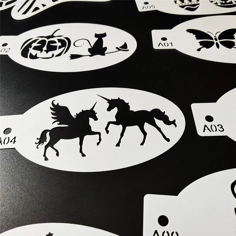 Plastic Drawing Templates Hollow Drawing Template For Halloween Makeup