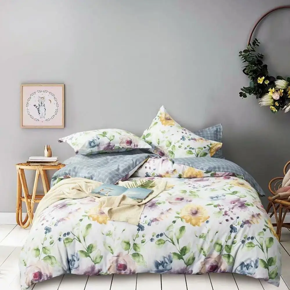 Flower Quilt Cover Beddings King Teddy Comforter Set Bedding Baby Bed Linen