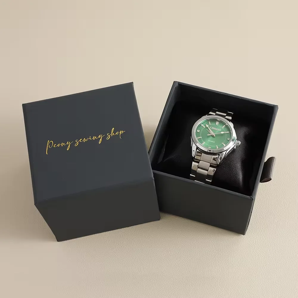 Factory Low MOQ Custom Logo Watch Box Single Display Watch Box With Pillow