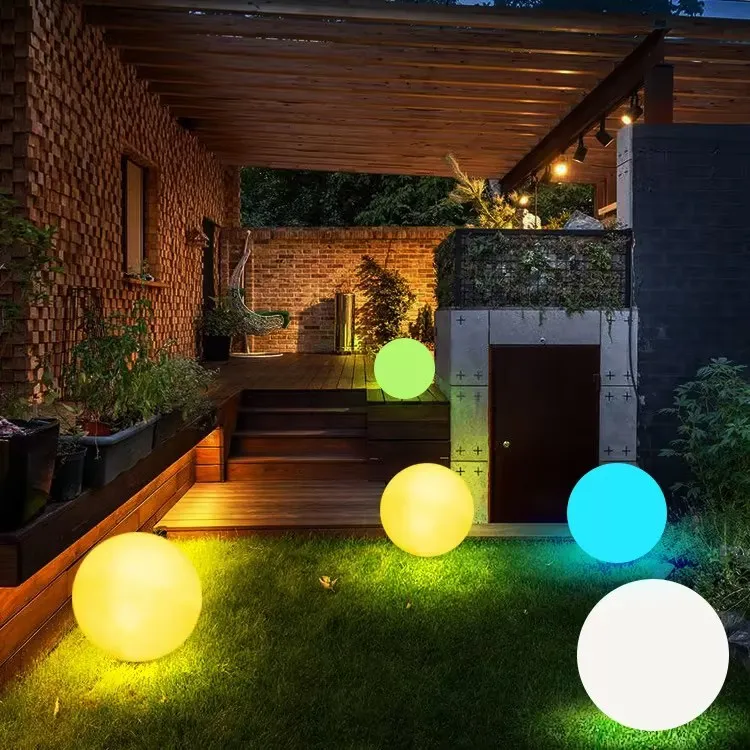 Party Events 30/40/60Cm Inflatable Led Ball Floating Led Illuminated Swimming Pool Ball Light