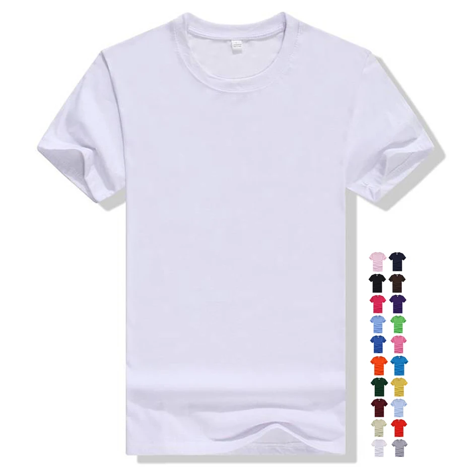 2020 New Cheap Custom LOGO Printing Plain White T shirts for Men/Women