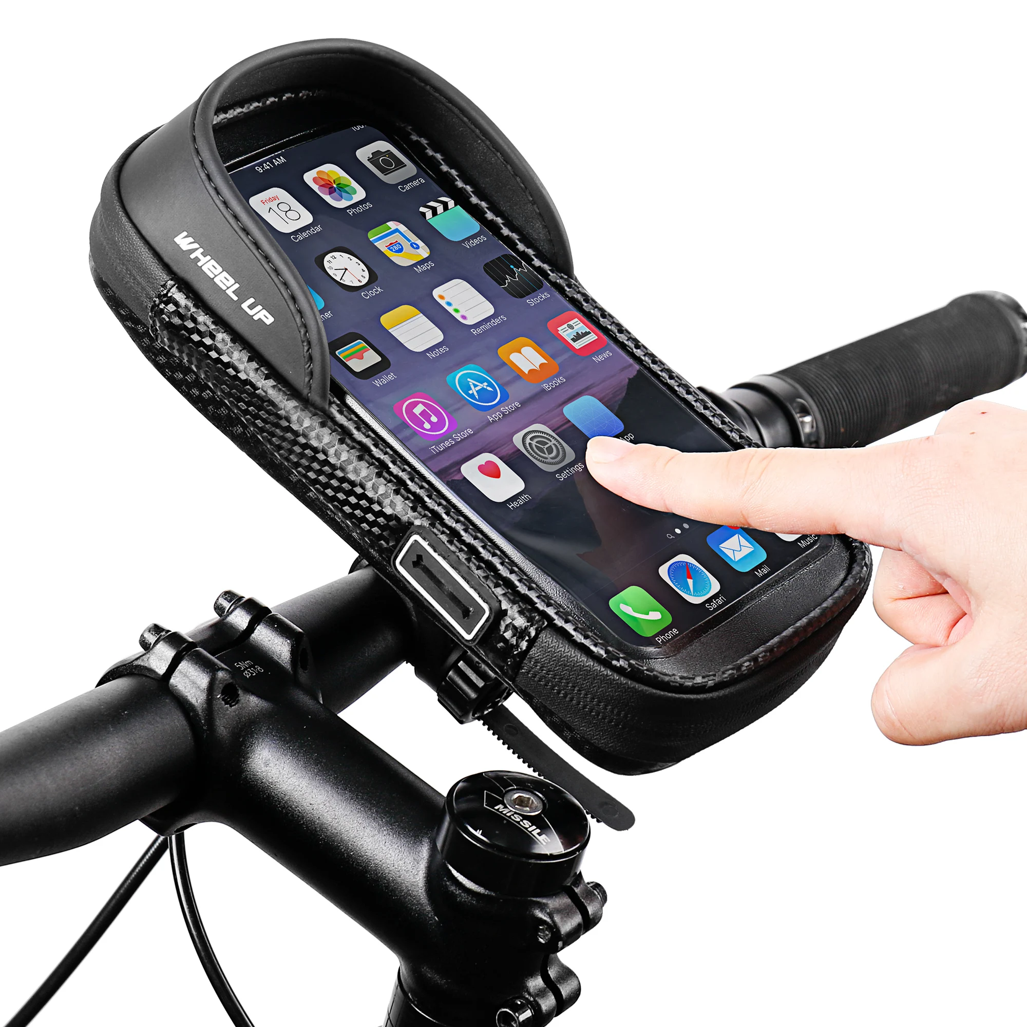 Hot Sale Touch Screen waterproof cycling front tube frame bag bike GPS phone bag bicycle bags boxes