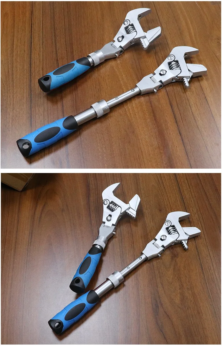 High Quality Adjustable Folding Extensible Ratchet Adjustable Wrench