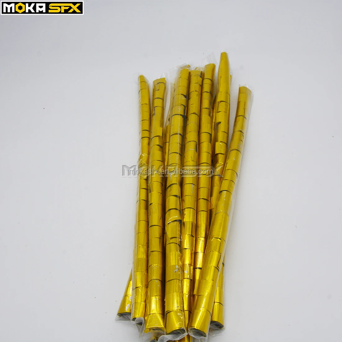 Metallic Streamer Gold Color for MOKA SFX Confetti Streamer Launcher Machine Wedding Party Celebration