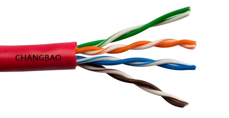 
CHANGBAO High Quality Pvc Jaket Copper Utp cat5e copper communication cables 