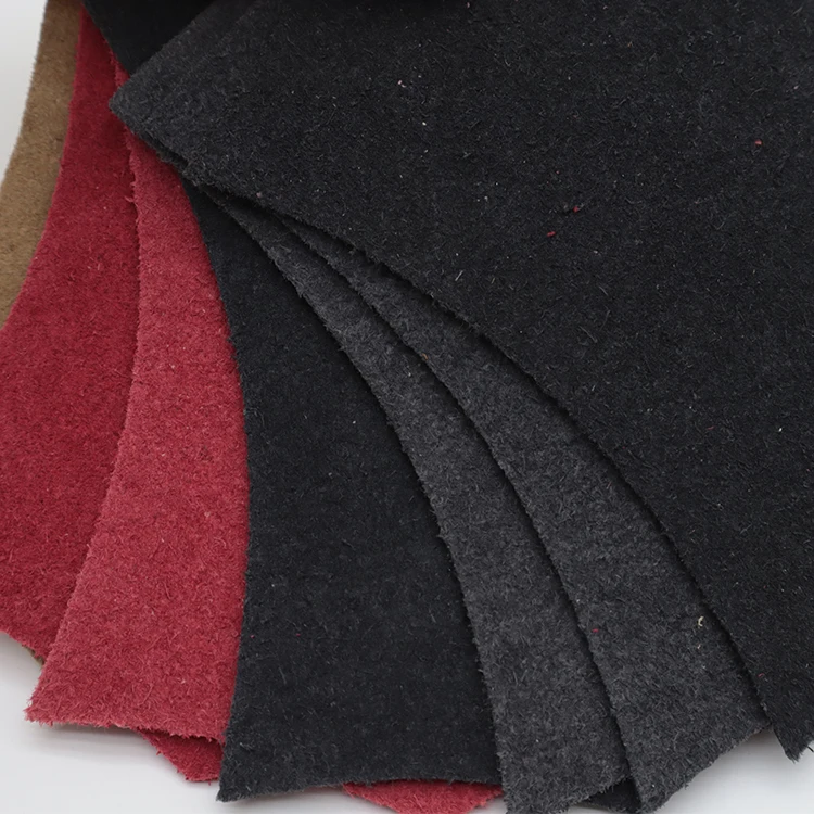 Recycled leather 58% bovine fiber bonded leather GRS certified  recycled genuine leather for bags upholstery