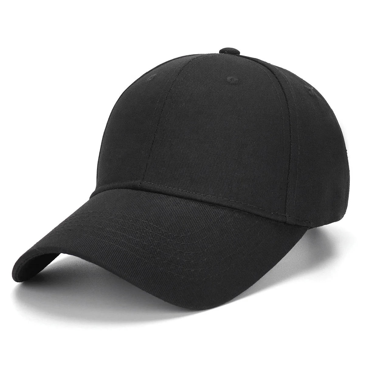Высококачественные однотонные шапки унисекс из 100% хлопка папы однотонная шапка на заказ бейсболка с 6 панелями и