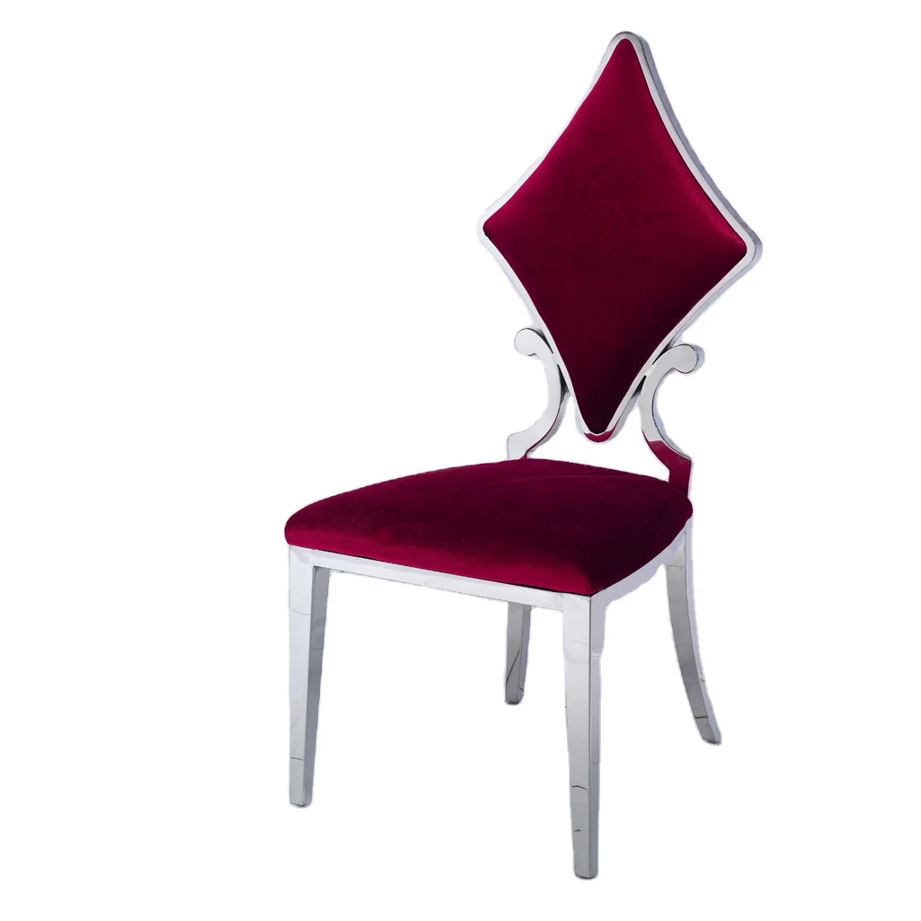 Poker Design Metal Dining Chair B8067