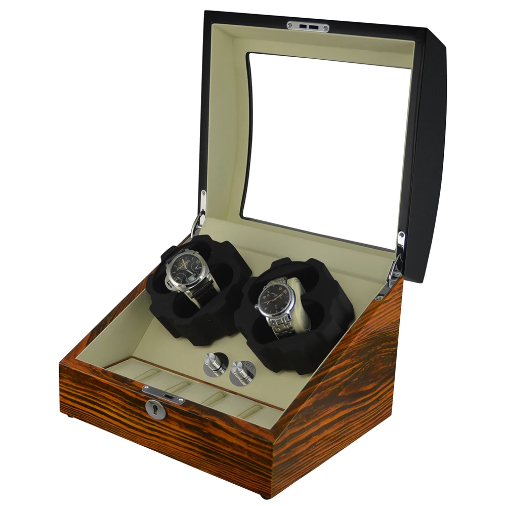 GC03-D31BZW-S-A Watch Winder For Automatic Watches Mechanical Watch Rotate Stand Box Wooden