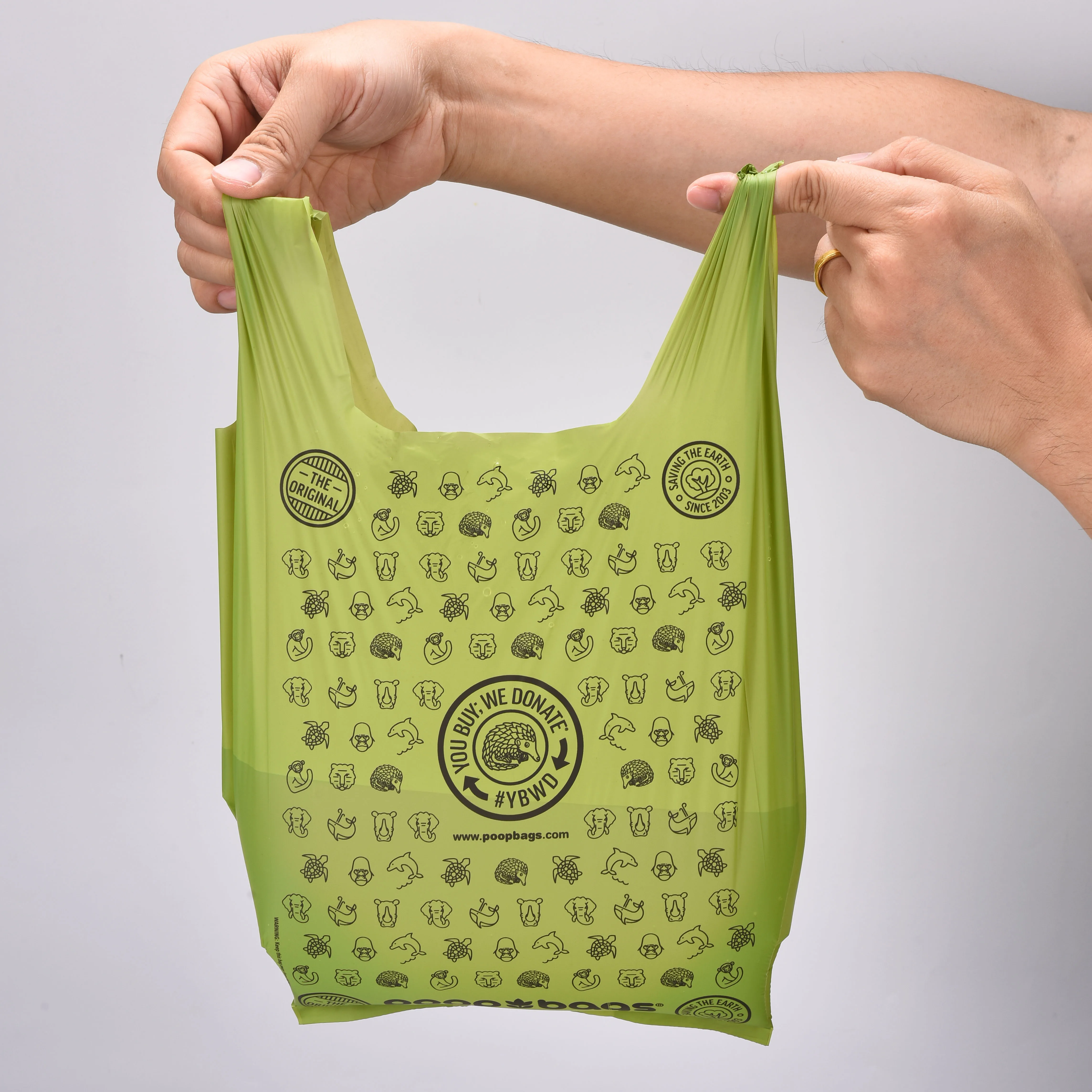 Eco Friendly Pet Supplies Pet Dog Poop Bags Biodegradable Compostable Dog Waste Bags with Dispenser Dog Excrement Bags