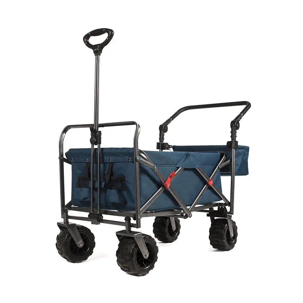 Material Aluminum Alloy Roll Container Polyester Beach Folding Wagon Cart