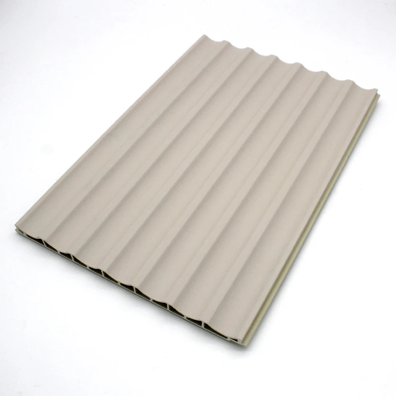 Mositure resistant wave molding customization waterproof fireproof pvc wpc wall panel 3d grille wall cladding board