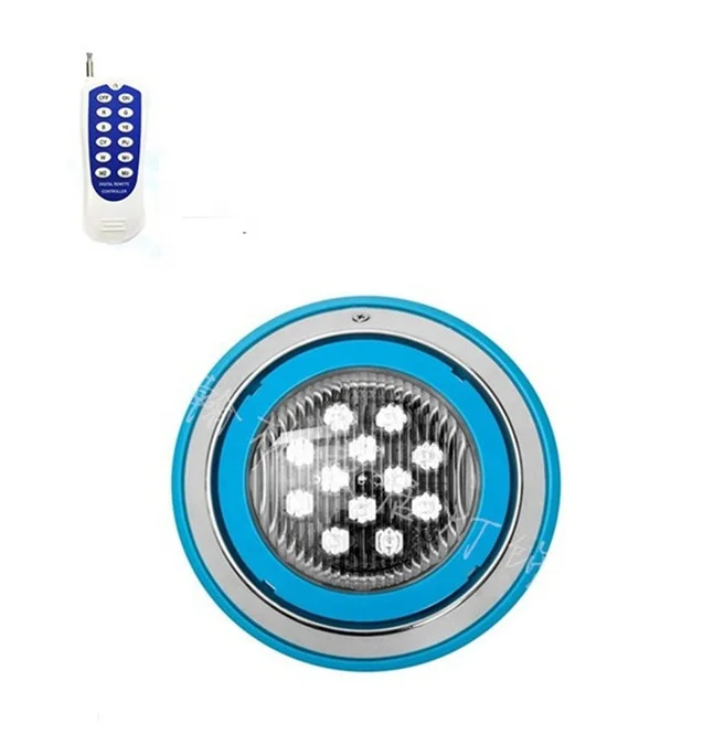 15W 12V IP68 RGB LED Swimming Pool Light Underwater Remote Control Wall Mounted for Pool