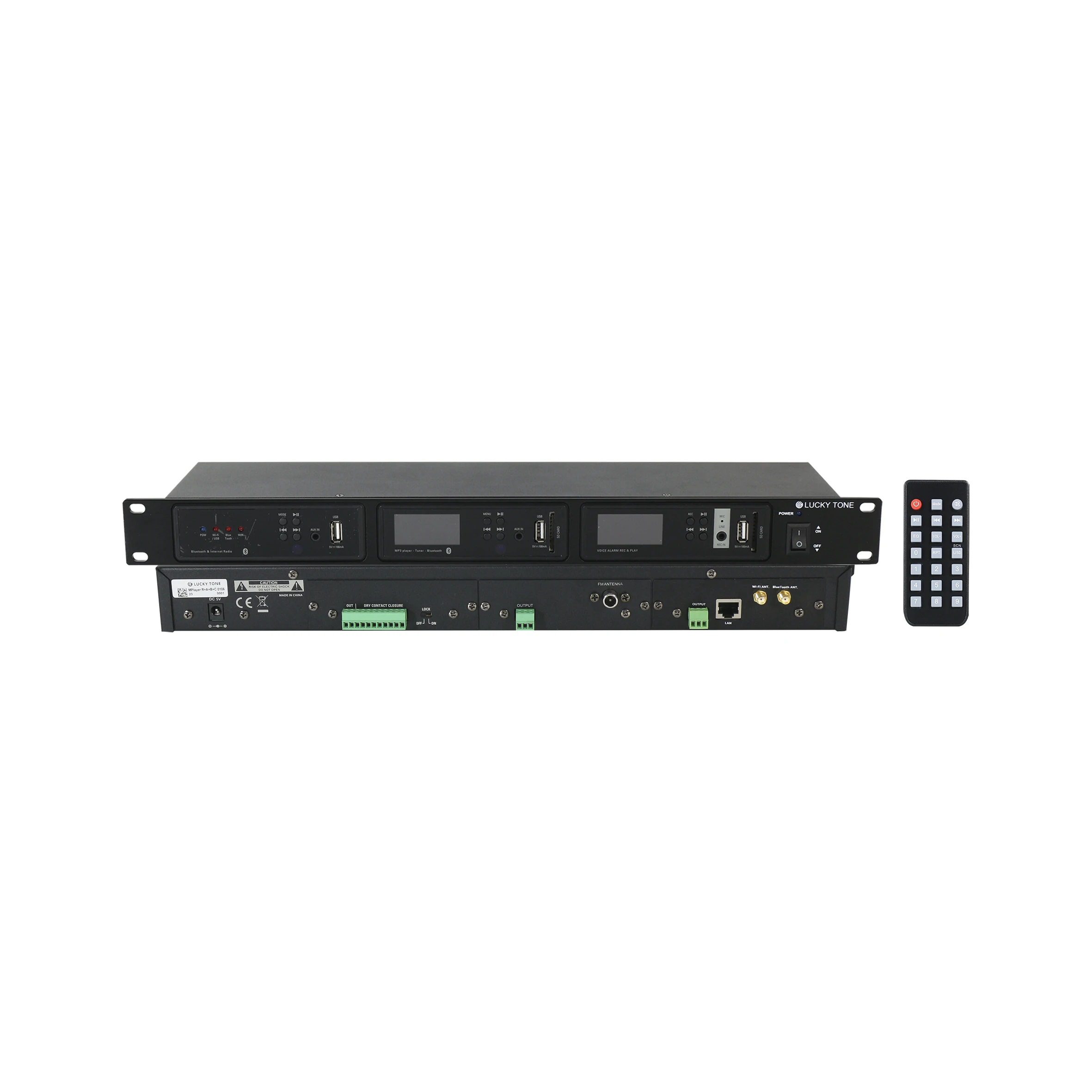 M Network Digital Media Player Blue- tooth Multi Media Player with Mpro Series Amplifier/3pcs Right Fit Into Mplayer R Deck