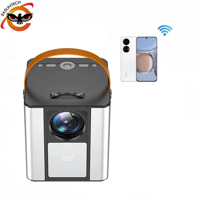 EASUNTECH outdoor home lcd 1080p hd smart led portable 4k android mini video beam projectors for mobile phone