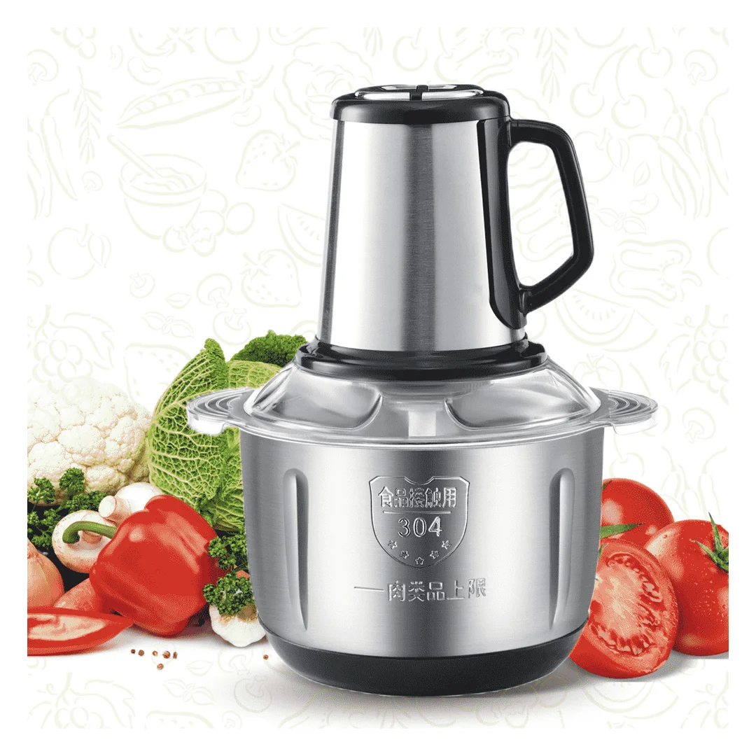 Manufacturers Kitchen Home Vegetable Meat Chopper Food Processor Stainless Steel 2l 3l 5l Mincer Electric Meat Grinders