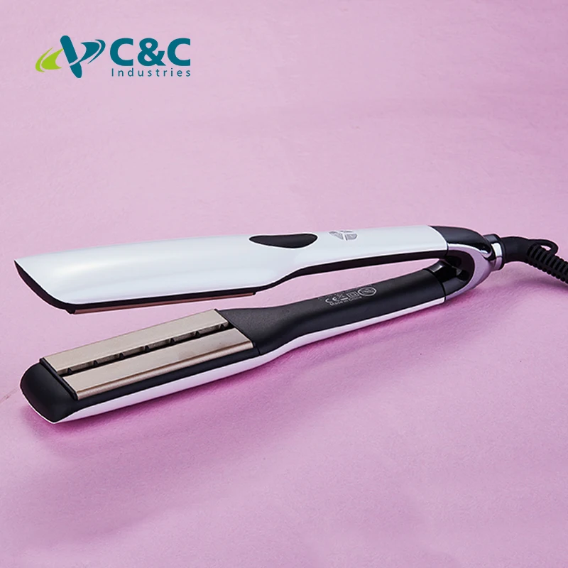 C&C 2 in 1 Ceramic Coating Plant PTC Heating Element Flat Iron Hair Straightener Curler
