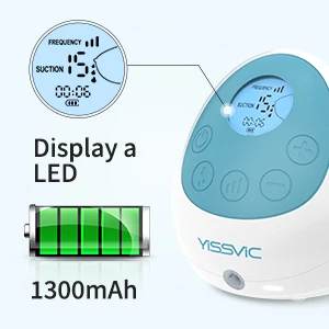 Dual Suction Baby Nursing Breastfeeding Pump Anti-Overflow Hands Free Double Breast Pump Electric