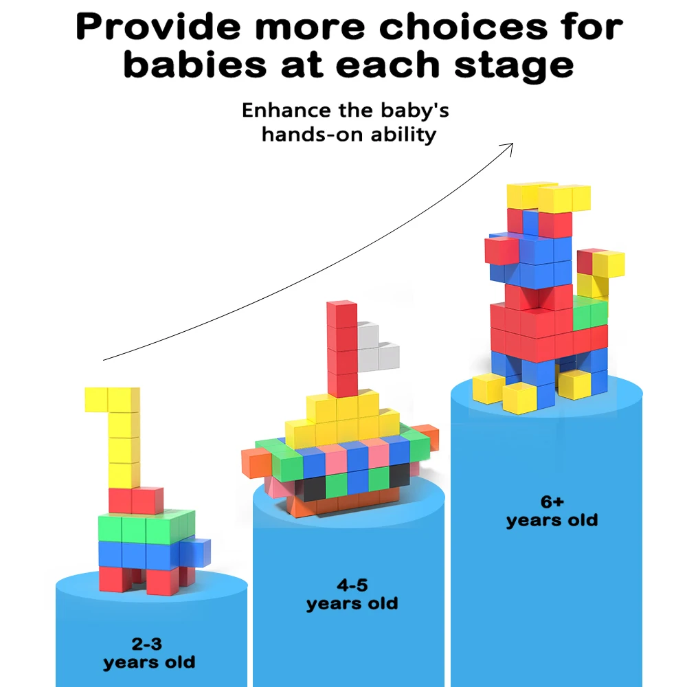 Magnetic Kids Building Blocks Incredibly Fun Soft Foam Building Blocks for Children Magnet Cube Blocks Indoor Active Play