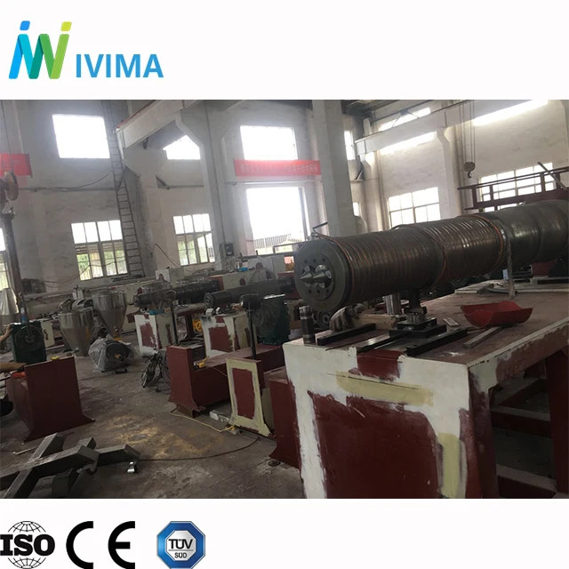 Ivima High efficiency plastic extruder machine/SJSZ series double screw extruding plant
