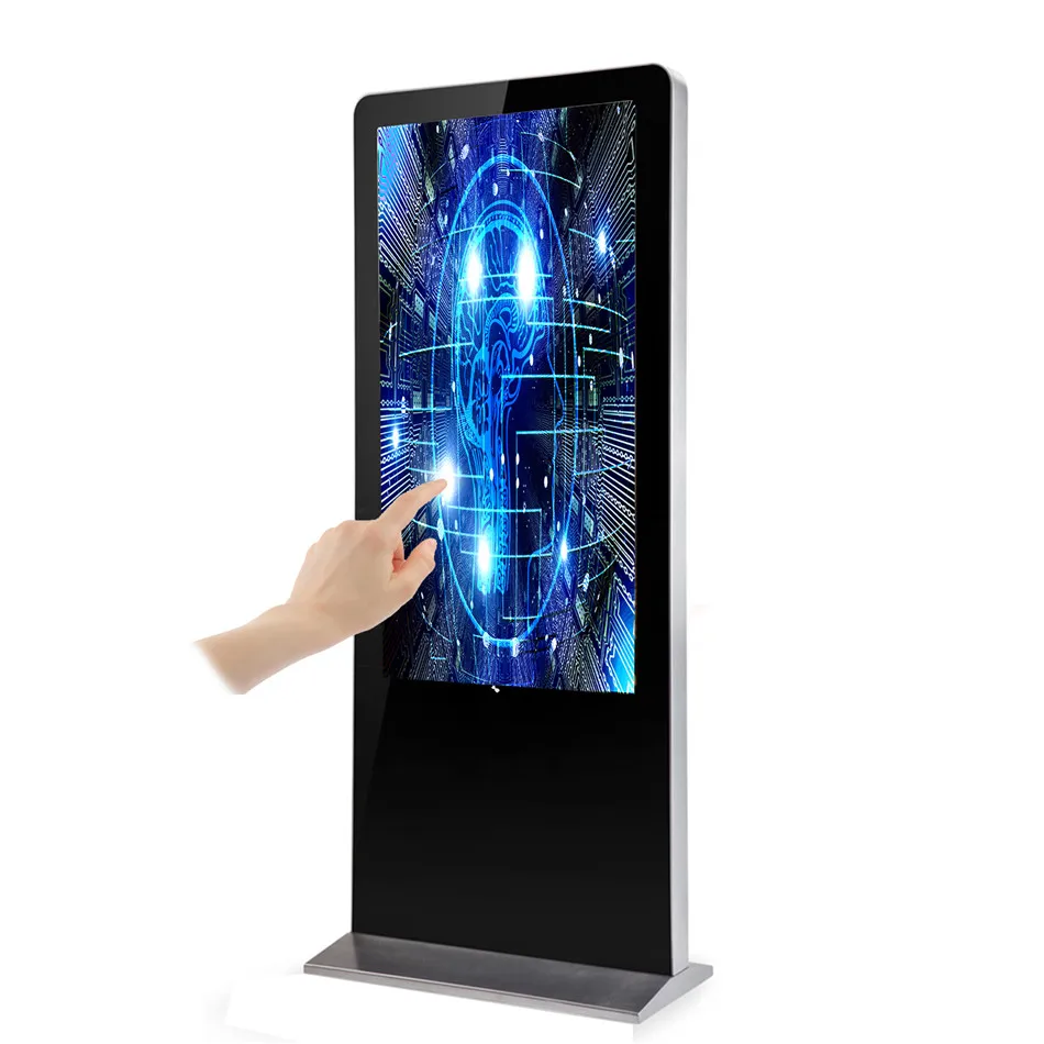  65 дюймов напольный стенд digital signage тотем рекламное табло с