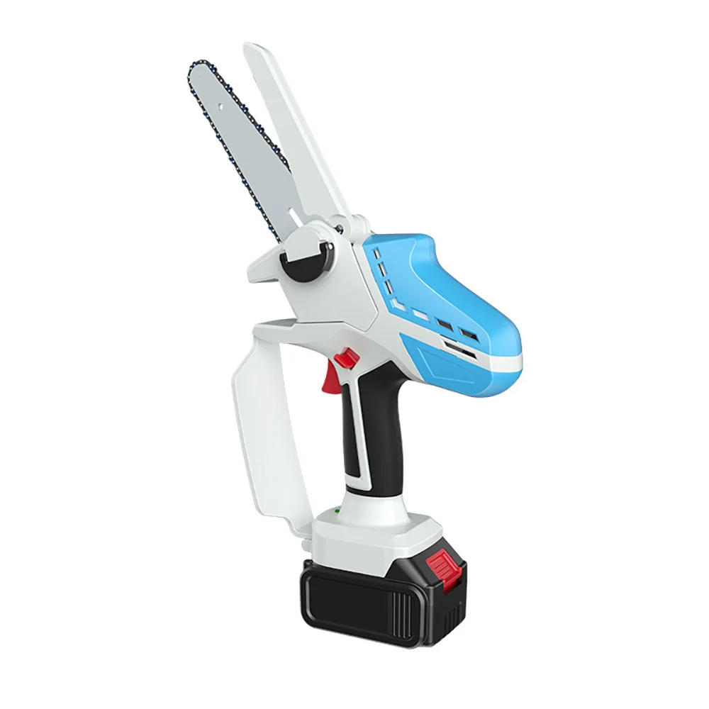 SWANSOFT Hot Products  Rechargeable Household Cordless Lithium Battery Chainsaw For Wood Cutting Garden Pruning